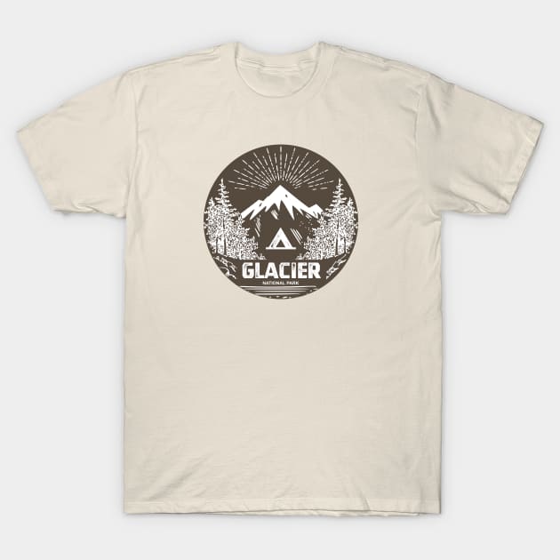 Glacier National Park T-Shirt by esskay1000